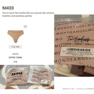 Skims Naked Thongs M+5 new thongs